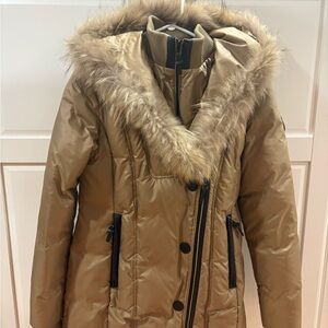 RUDSAK Tan Fur-Trimmed Ski Jacket